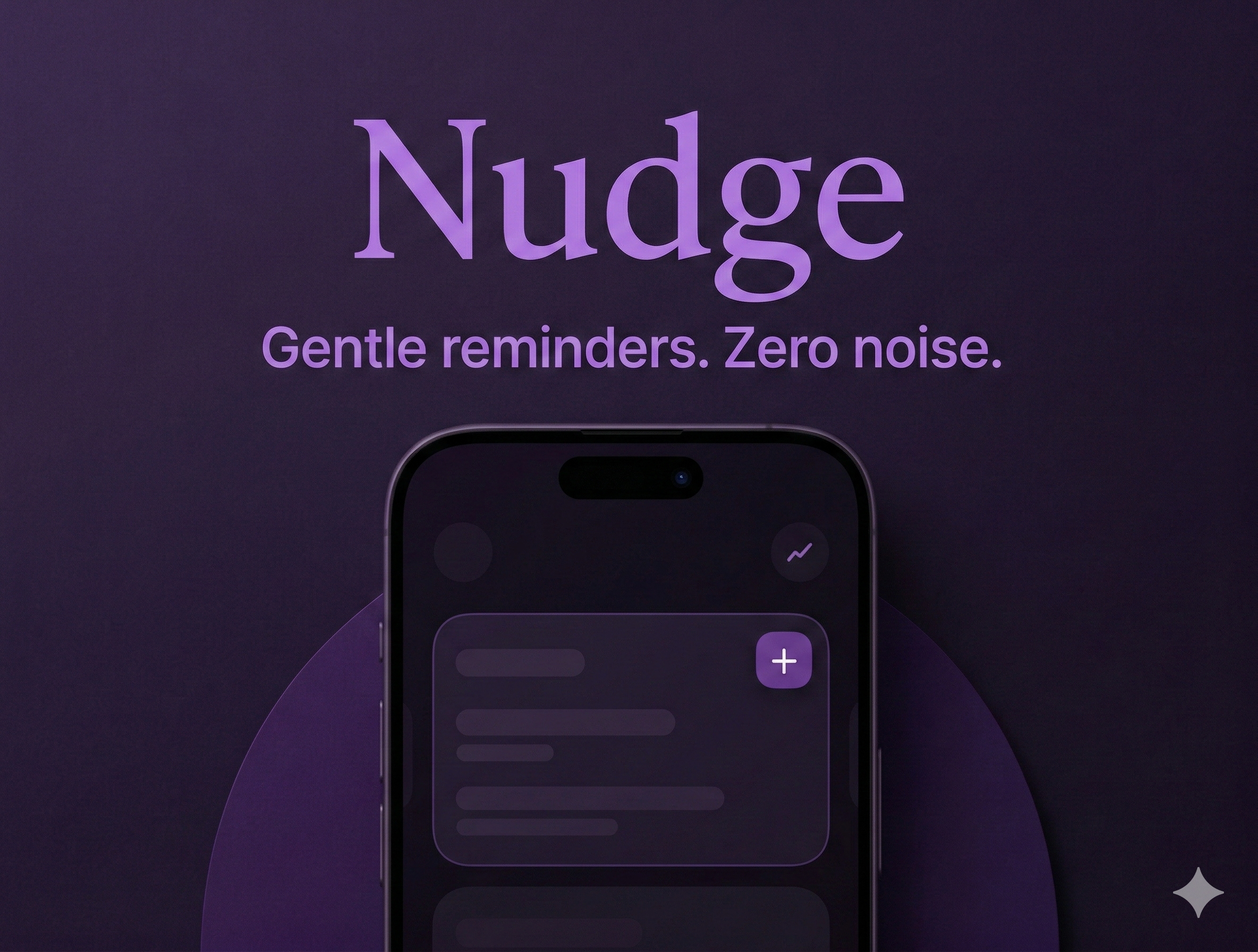 Nudge — Minimalist Reminder App